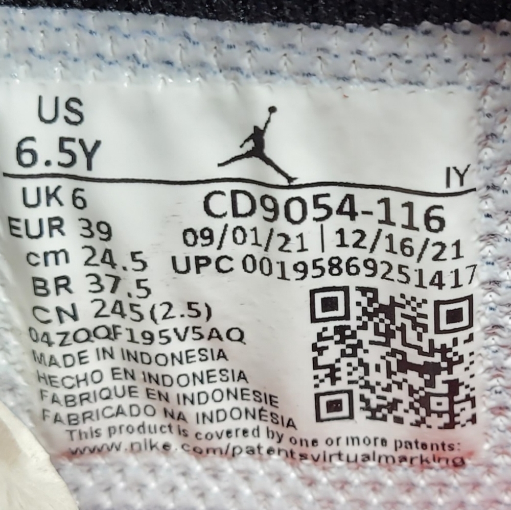 Jordan Legacy 312 Low 'Chicago Red' (GS) CD9054-116 - Picture 10 of 11